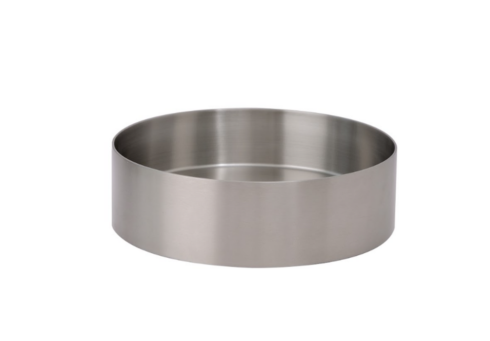 380*380*110mm Infinity Handmade Brushed Nickel Stainless Steel Round Above Counter Basins