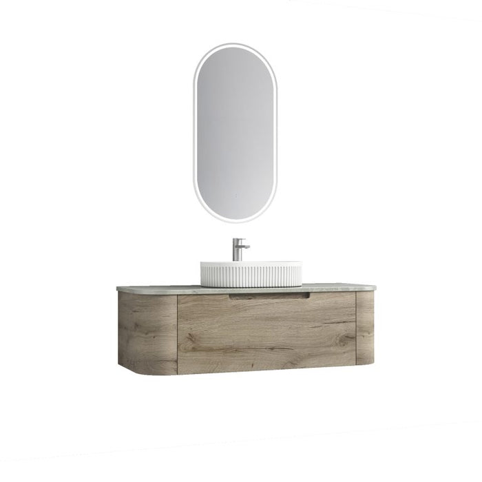 750-1800*460*350mm Aulic Hamilton Plywood Wall Hung Curving Vanity and German Accessories