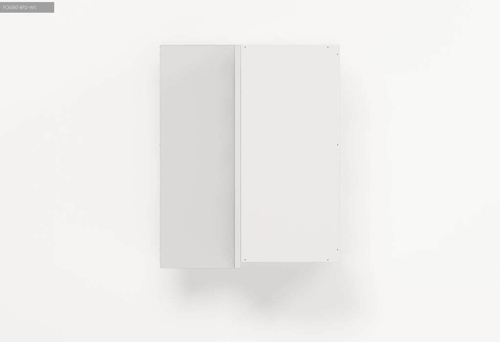 600*600*725mm Satin White Wall Corner Cabinet