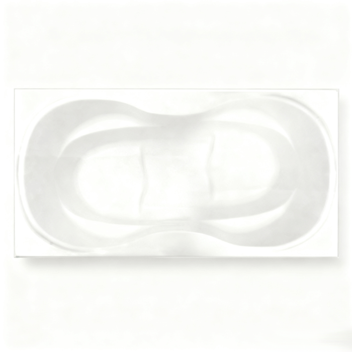 1800*900*500mm Bargelo Petite Gloss White Acrylic Drop in Bath Tub