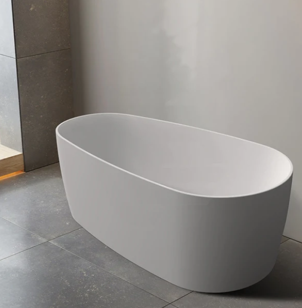 1500/1700*800*600mm ABS Vista Riva-Slim Matt White Special Shape Acrylic Freestanding Bathtub