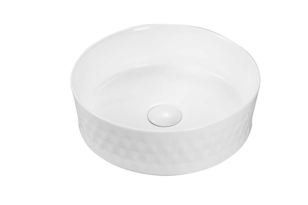 360x360x120mm ABS 499 Gloss White/Matt White/Matt Black/Matt Grey Ceramic Round Above Counter Basin