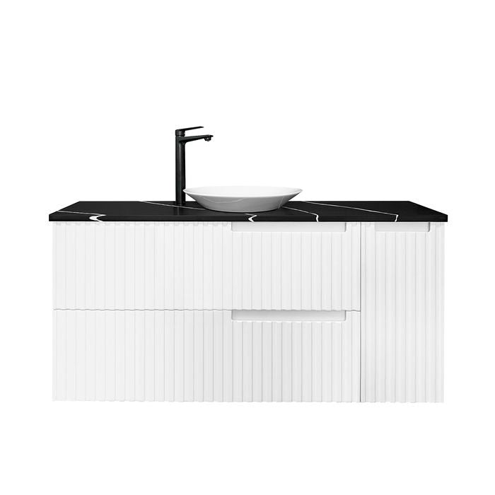 600-1500*460*550mm Noosa Matte White High Moisture Resistant Plywood/Polyurethane Wall Hung Vanity