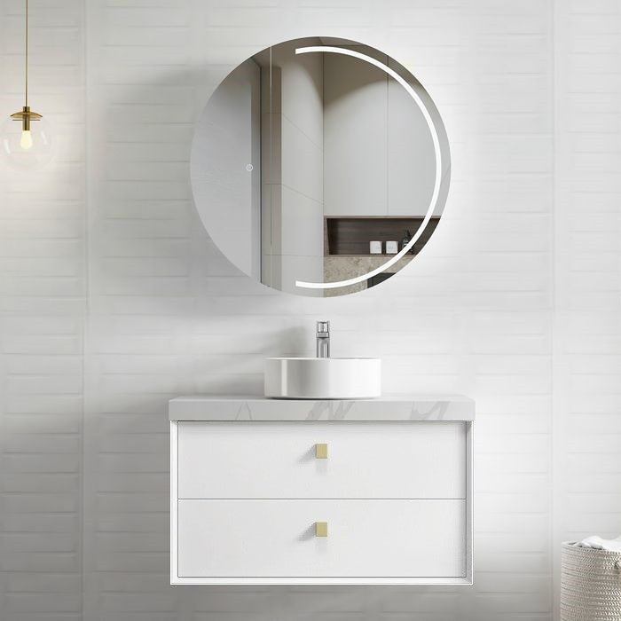 900-1200*460*550mm Boston Matt White High Moisture Resistant Plywood/Polyurethane Wall Hung Vanity