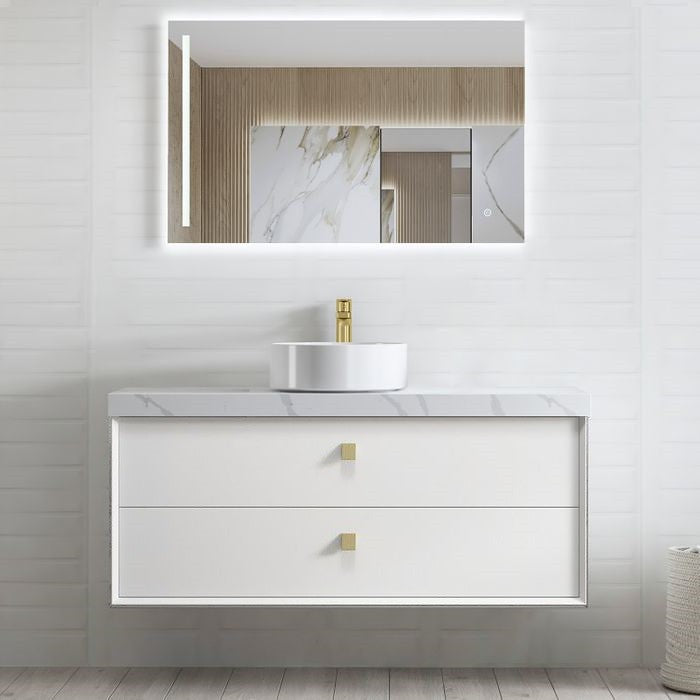 900-1200*460*550mm Boston Matt White High Moisture Resistant Plywood/Polyurethane Wall Hung Vanity