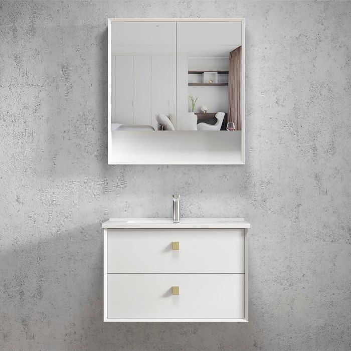 900-1200*460*550mm Boston Matt White High Moisture Resistant Plywood/Polyurethane Wall Hung Vanity