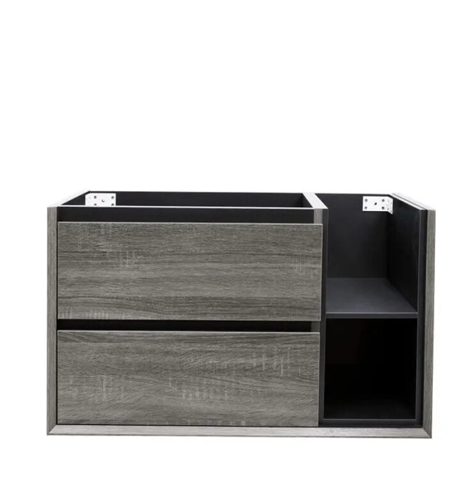 750-1200*460*550mm Amazon Grey Bathroom Left/Right Shelf Cabinet only/Stone Top Available Wall Hung Vanity