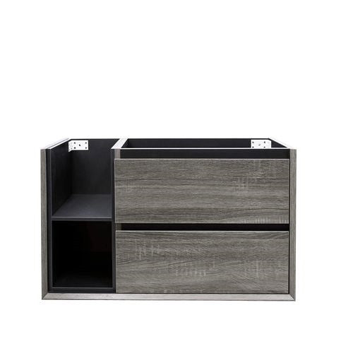 750-1200*460*550mm Amazon Grey Bathroom Left/Right Shelf Cabinet only/Stone Top Available Wall Hung Vanity