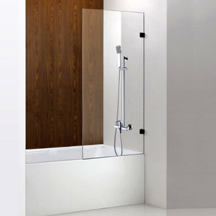 750/900x1500mm 10mm Tempered Bathtub Fixed Panel Chrome Frameless Shower Screens