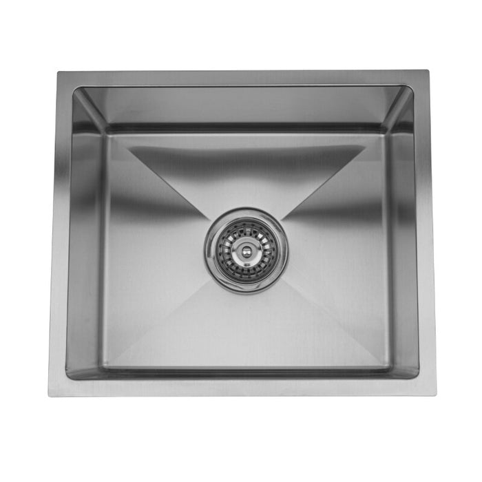 380*440*230mm BK Arcko LUX Undermount Chrome Square Stainless Steel Single Bowl 304 Laundry Kitchen Sink