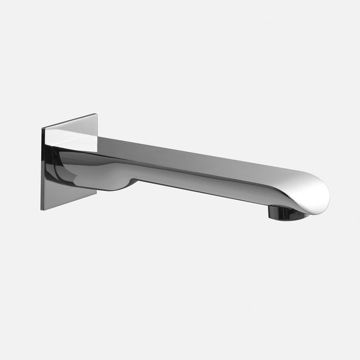 180mm BK Chrome/Matt Black/Brushed Nickel Brass Square Bath Spout