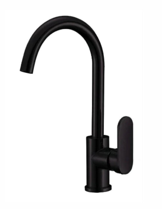 BK Gooseneck Chrome/Matt Black/Brushed Nickel Brass Swiviel Sink Mixer