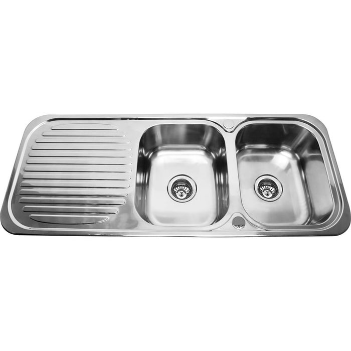 1180*480*170mm Traditionell 304 Stainless Steel Square Undermount Wirh Drainer Laundry Kitchen Sink