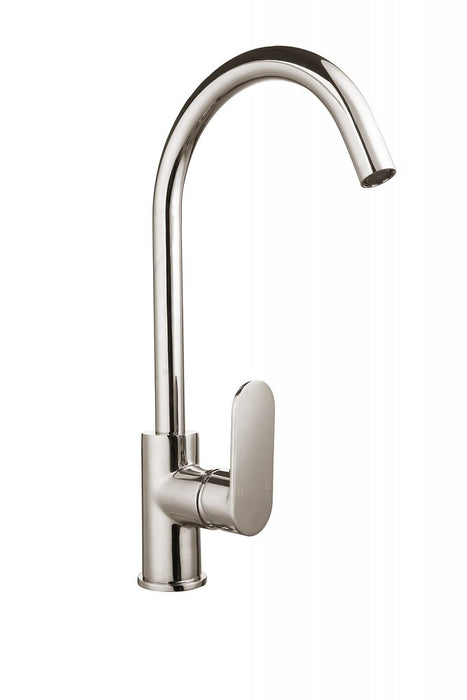 BK Gooseneck Chrome/Matt Black/Brushed Nickel Brass Swiviel Sink Mixer