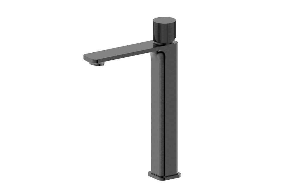 BK QI Kasten Chrome/Matt Black/Brushed Nickel/Gunmetal Grey Brass Square Tower Tall Basin Mixer