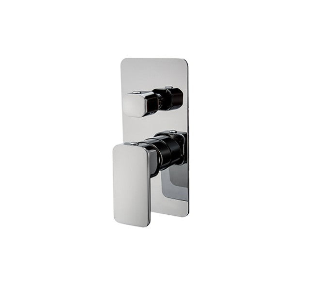 BK Kasten Chrome/Matt Black/Brushed Nickel/Gunmetal Grey Brass Square Shower/Wall Mixer With Diverter