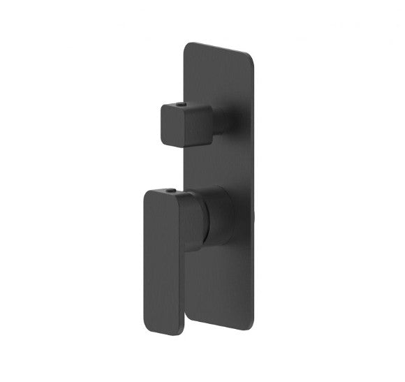 BK Kasten Chrome/Matt Black/Brushed Nickel/Gunmetal Grey Brass Square Shower/Wall Mixer With Diverter