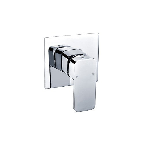 BK Kompakt Eckig Chrome/Matt Black/Brushed Nickel Brass Square Shower Wall Mixer