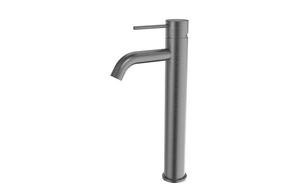 BK Morgan Chrome/Matt Black/Brushed Nickel/Brushed Gold Brass Round Tower Tall Basin Mixer