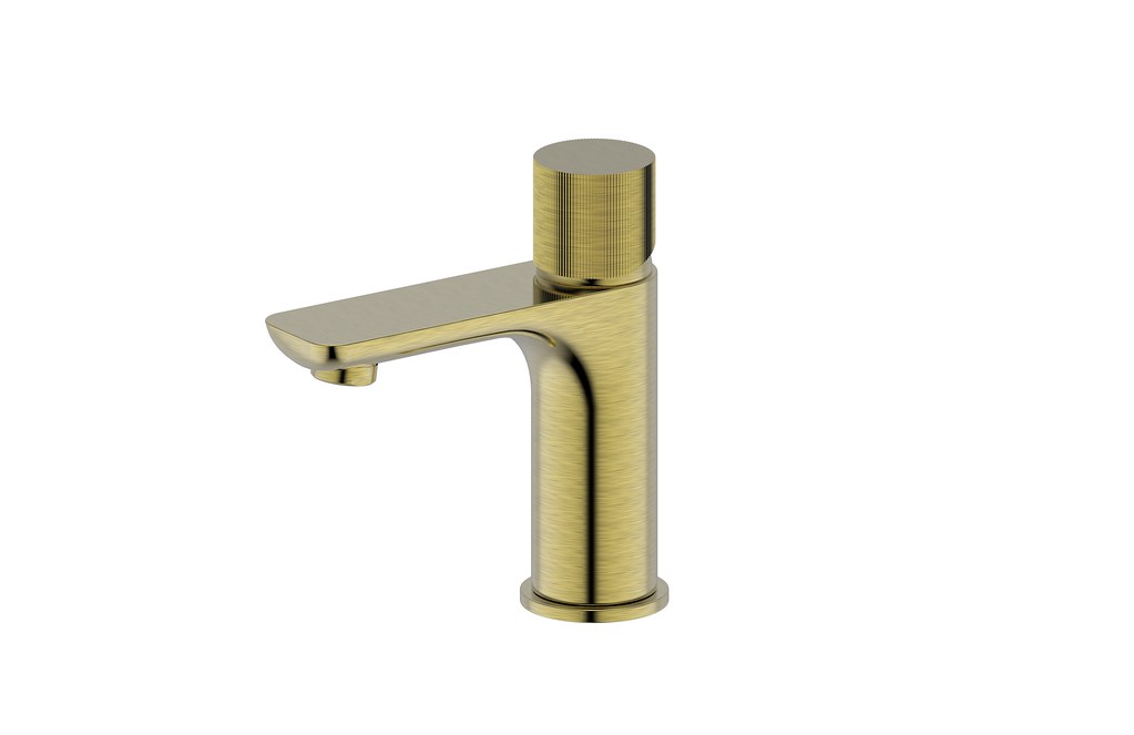 BK QI Luxus Chrome/Matt Black/Brushed Nickel/Brushed Gold Brass Round Short Basin Mixer