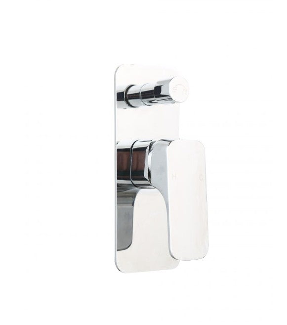 BK Kompakt Eckig Chrome/Matt Black/Brushed Nickel Brass Square Shower/Wall Mixer With Diverter