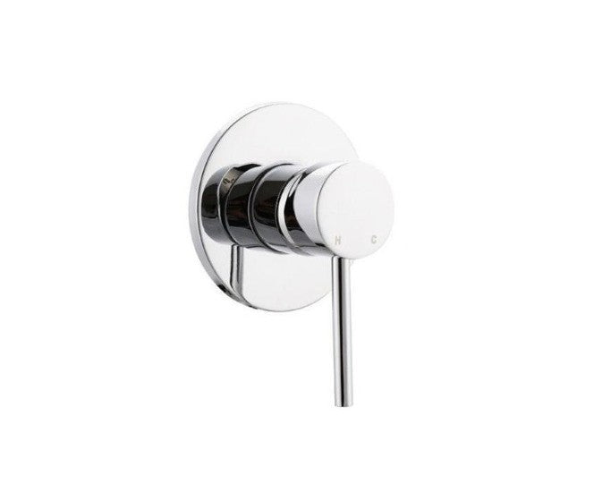 BK Rund Chrome/Matt Black/Brushed Nickel Premium Brass Round Bath/Shower Wall Mixer