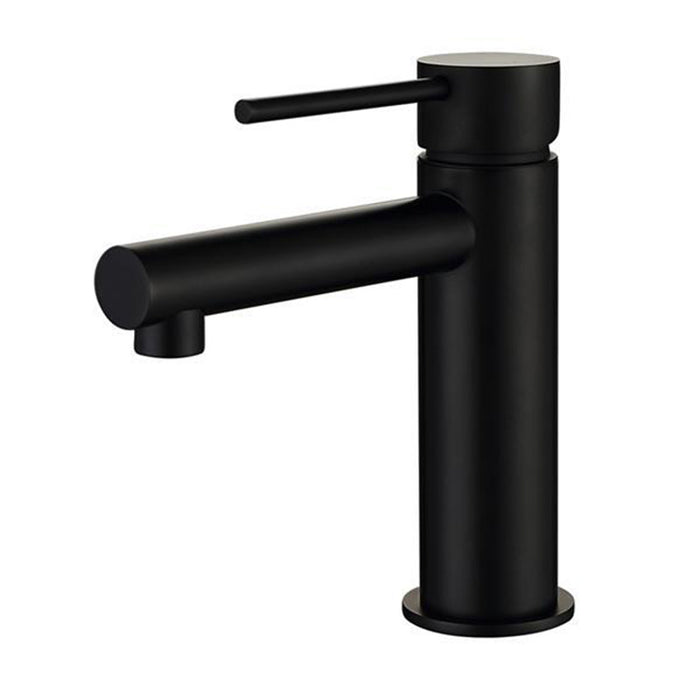 BK Rund Chrome/Matt Black/Brushed Nickel Premium Brass Soft Pex Hose Short Basin Mixer