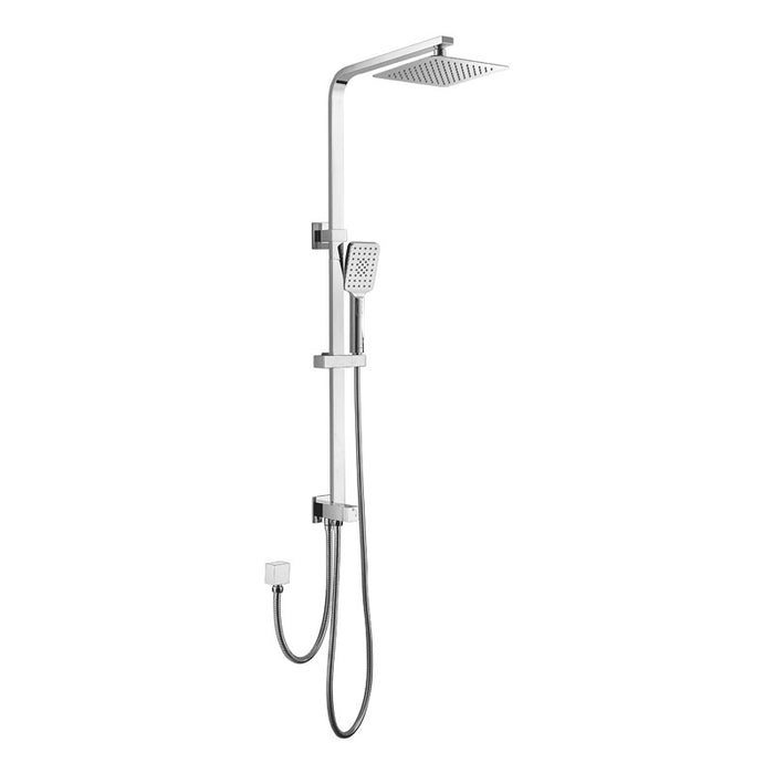 BK Eckig Multifunction Shower With Overhead Rain Shower Chrome/Matt Black Twin Showers