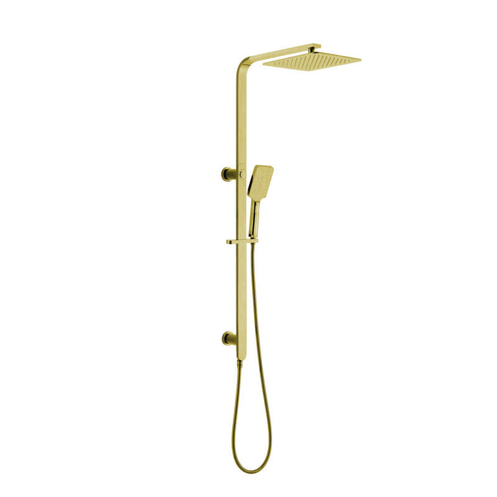 BK Luxus Multifunction Shower With 250mm Overhead Rain Shower Chrome/Matt Black/Brushed Gold/Brushed Nickel Twin Showers