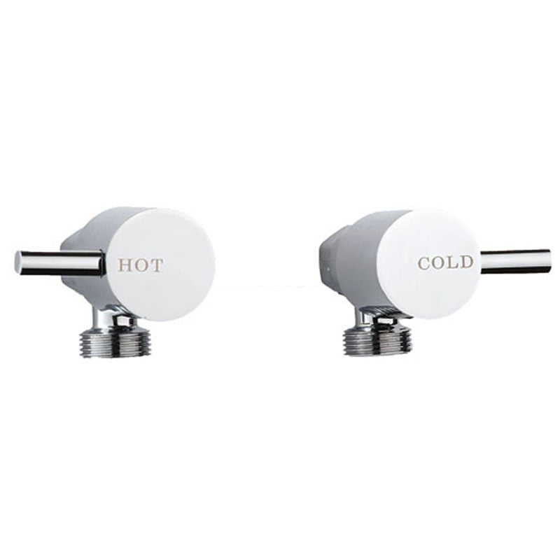 BK Wahlen 10 Chrome Brass Pin Quarter Turn Washing Machine Tap Set ...
