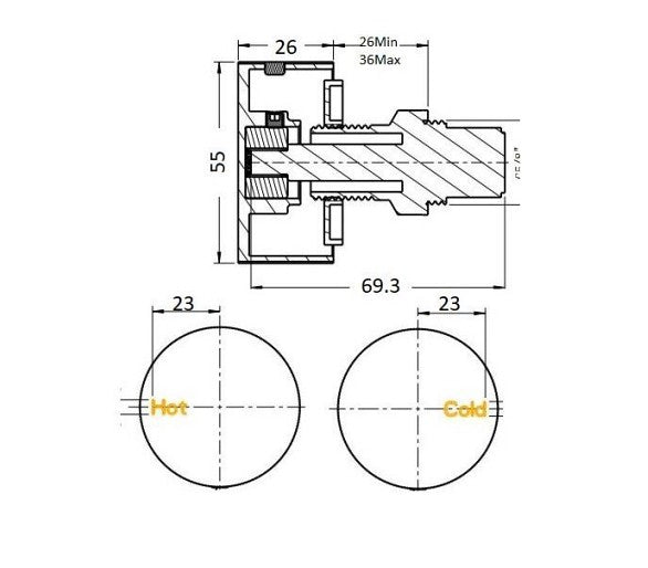 BK QI Rund Progressive Chrome/Matt Black/Brushed Nickel/Gunmetal Grey/Brushed Gold Brass Round Bath/Shower Wall Mixer