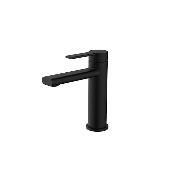 BK Iris Chrome/Matt Black/Brushed Nickel Brass Round Short Basin Mixer