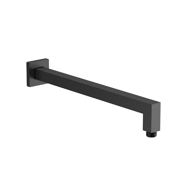 BK 400mm Eckig Square Wall Shower Chrome/Matt Black/Brushed Nickel/Gunmetal Grey Droppers & Arms