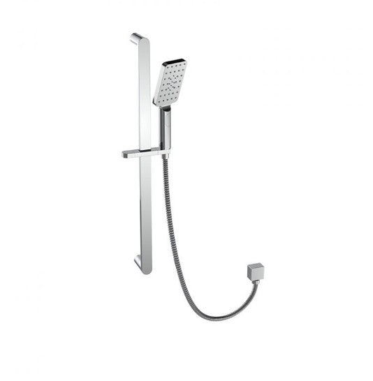 BK Handel Oval Multifunction Sliding Chrome/Matt Black/Brushed Nickel Rail Showers