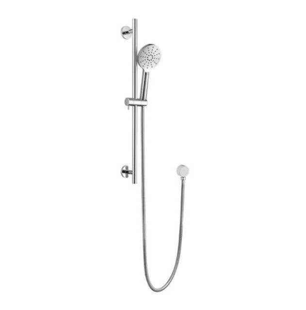 BK Rund Round Multifunction Sliding Chrome/Matt Black/Brushed Nickel Rail Showers