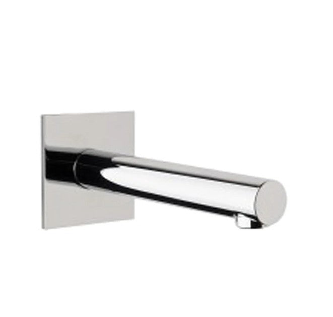 180mm BK Rund Chrome/Matt Black Brass Round Bath Spout