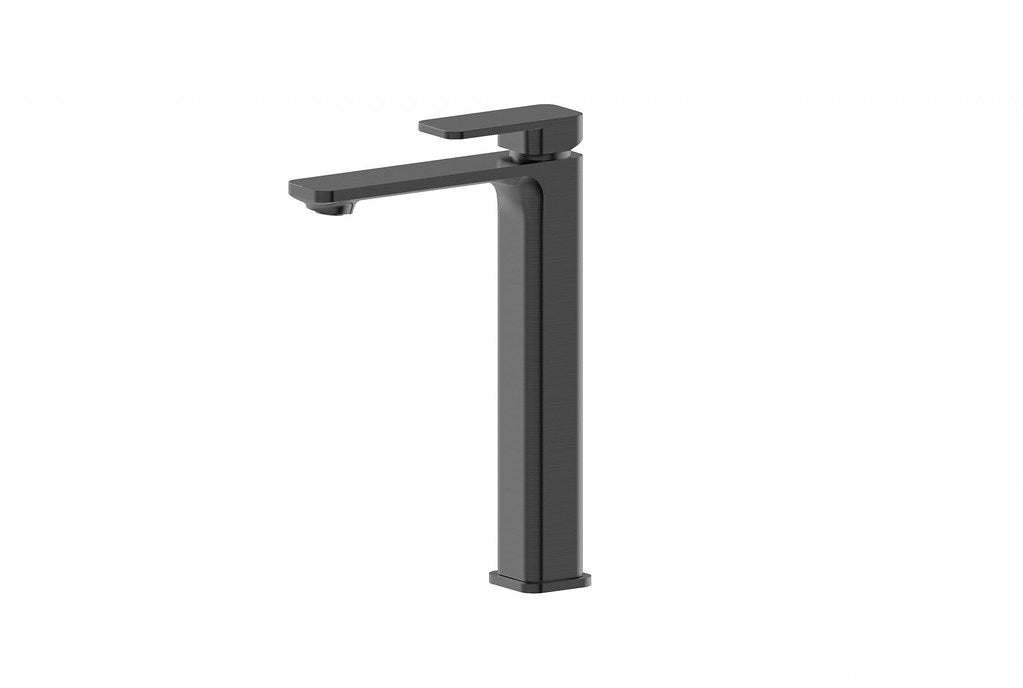 BK Kasten Chrome/Matt Black/Brushed Nickel/Gunmetal Grey Brass Square Tall Basin Mixer