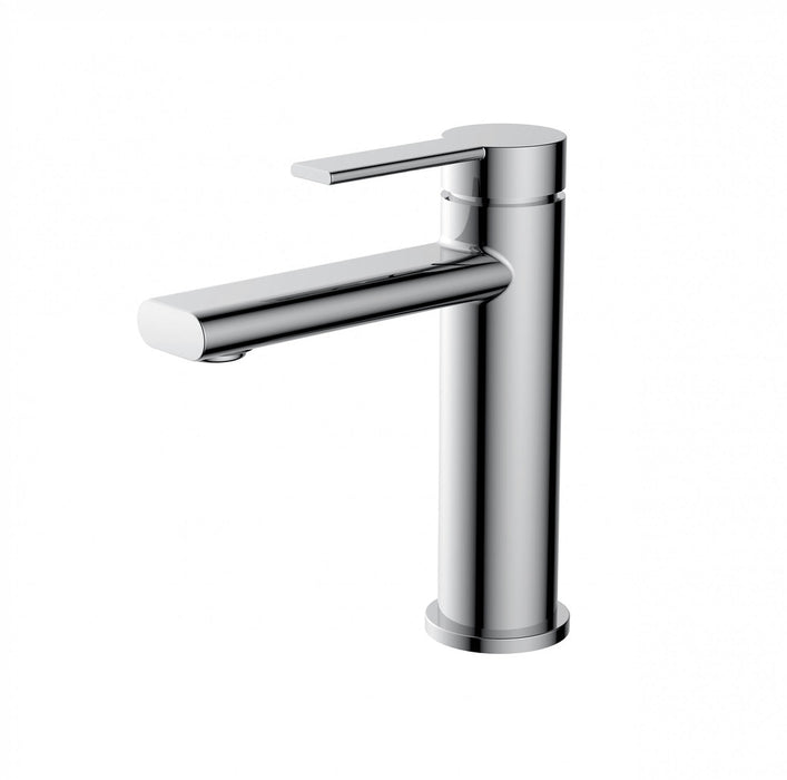 BK Iris Chrome/Matt Black/Brushed Nickel Brass Round Short Basin Mixer