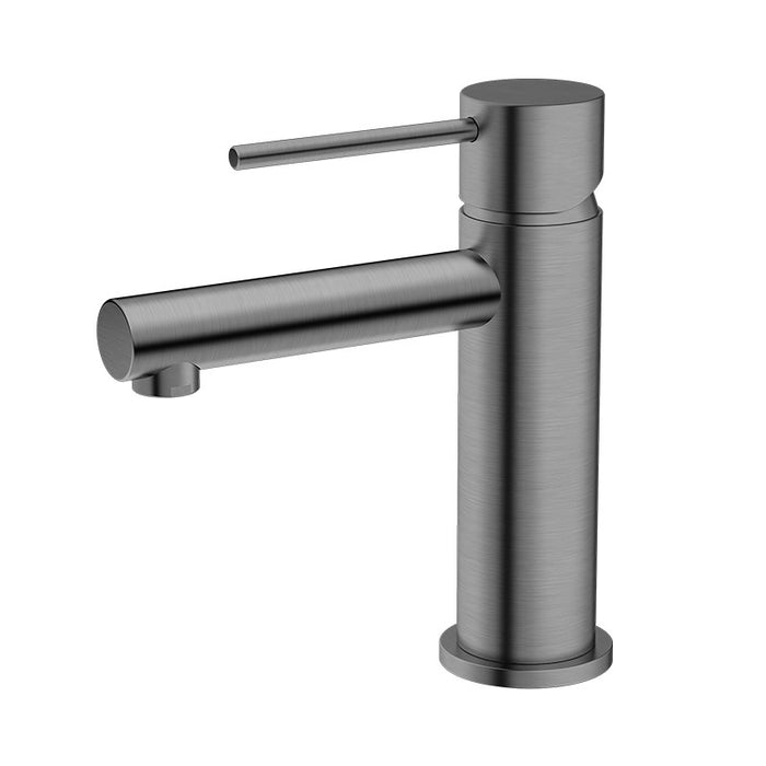 BK Rund Chrome/Matt Black/Brushed Nickel Premium Brass Soft Pex Hose Short Basin Mixer