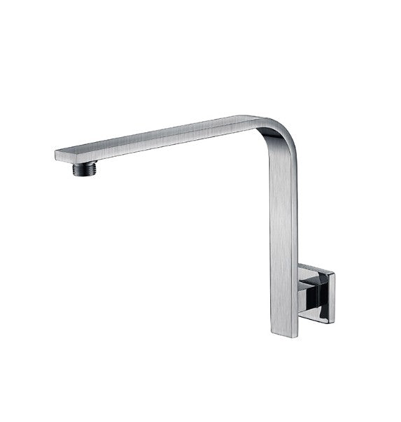 BK 285mm Eckig Square Curve Wall Shower Droppers & Arms