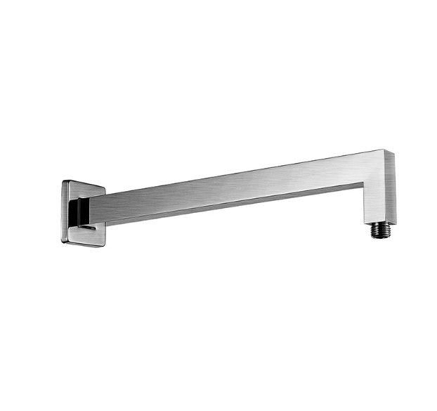 BK 400mm Eckig Square Wall Shower Chrome/Matt Black/Brushed Nickel/Gunmetal Grey Droppers & Arms