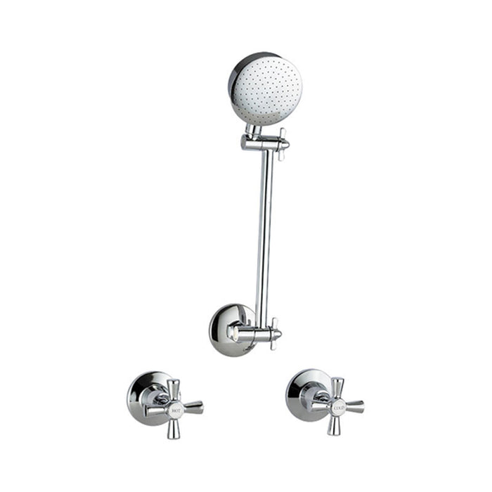 BK Wahlen 10 Chrome Brass Easy Clean Shower Set