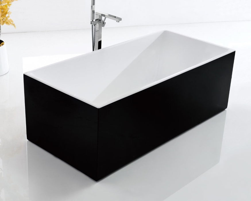 1500/1700*750/800*600mm ABS Amber Multi-Color Rectangle Acrylic Freestanding Bathtub