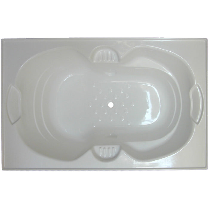 1790*1100*530mm Broadway Andorra White Acrylic Rectangle Drop In Bathtub