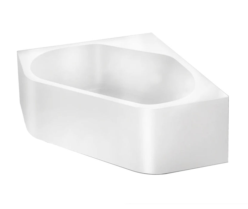 1290-1490*640mm Broadway FS53 White Acrylic Freestanding Bathtub