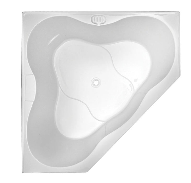 1485*1485*490mm Broadway Zamora White Acrylic Diamond Drop In Bathtub