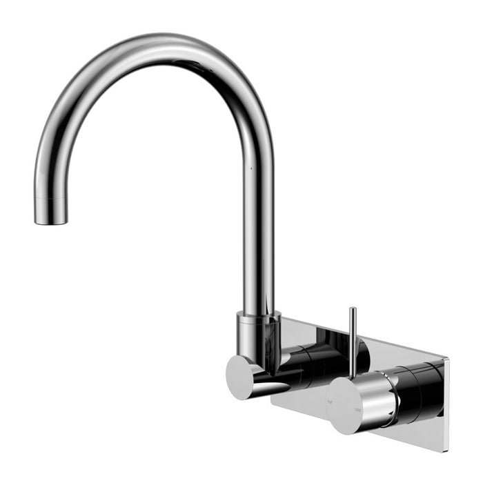 Nero Mecca Wall Basin/Bath Mixer Swivel Spout Handle Up Chrome/Matte Black/Brushed Nickel/Brushed Gold/Gun Metal/Brushed Bronze/Matte White