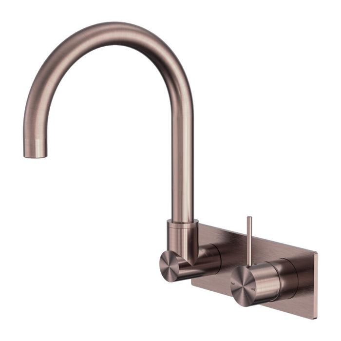 Nero Mecca Wall Basin/Bath Mixer Swivel Spout Handle Up Chrome/Matte Black/Brushed Nickel/Brushed Gold/Gun Metal/Brushed Bronze/Matte White