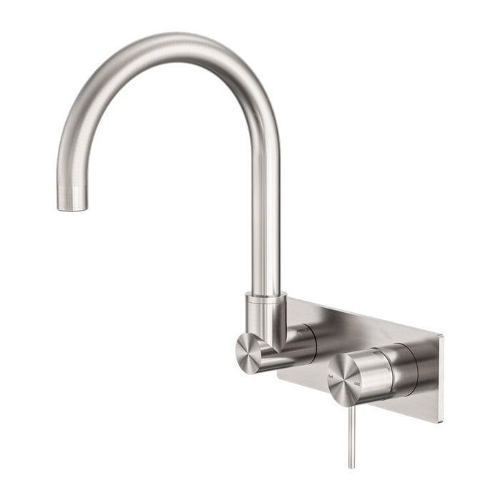 Nero Mecca Wall Basin/Bath Mixer Swivel Spout Chrome/Matte Black/Brushed Nickel/Brushed Gold/Gun Metal/Brushed Bronze/Matte White