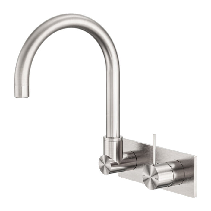 Nero Mecca Wall Basin/Bath Mixer Swivel Spout Handle Up Chrome/Matte Black/Brushed Nickel/Brushed Gold/Gun Metal/Brushed Bronze/Matte White